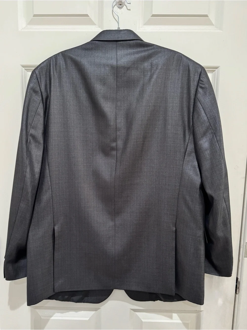 Kenneth Cole Men’s 2-Piece Suite Dark Gray Glenn check 46R 40W